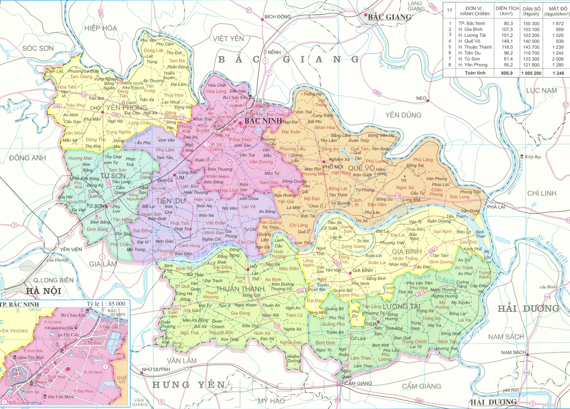 Ban do Bac Ninh kho lon 1